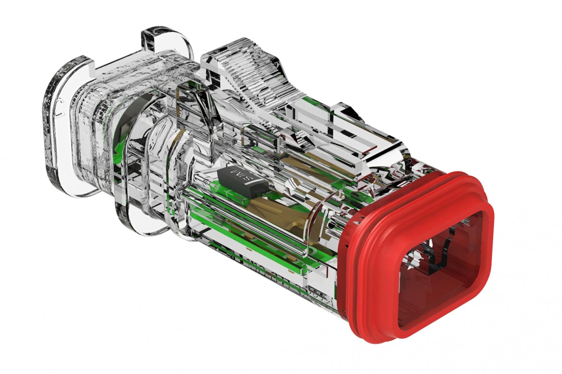 Amphenol-AT06-2S-LED1224VR-OM Connector Discrete Wire Housing Conn Housing PL 2 POS Crimp ST Cable Mount Natural