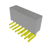 Conn Socket Strip SKT 14 POS 2.54mm Solder RA Side Entry Thru-Hole Layer