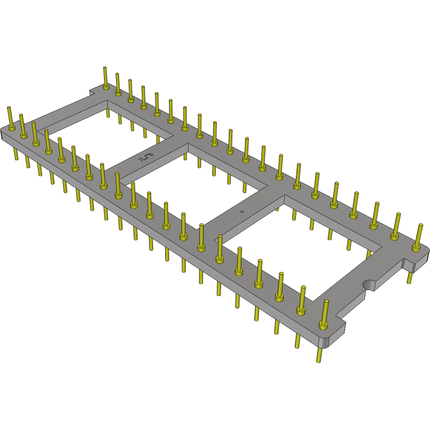 Samtec-APO-640-G-H Enchufe del conector Conn DIP Adapter HDR 40 POS 2.54mm ST Thru-Hole Bulk