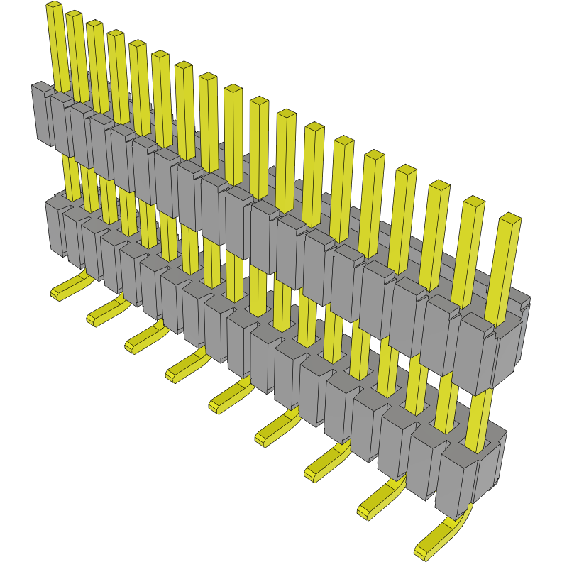 Samtec-HDWM-18-56-G-S-375-SM Steckverbinderleisten und Leiterplattenbuchsen Conn Board Stacker HDR 18 POS 1.27mm Solder ST SMD Tube
