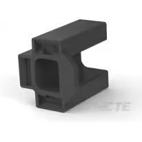 TE Connectivity-480100-1 Einzeladersteckverbinder, Gehäuse Conn Housing RCP 3 POS ST Cable Mount Black Carton