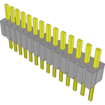 Conn Unshrouded Header HDR 14 POS 1.27mm Solder ST Top Entry Thru-Hole Tube