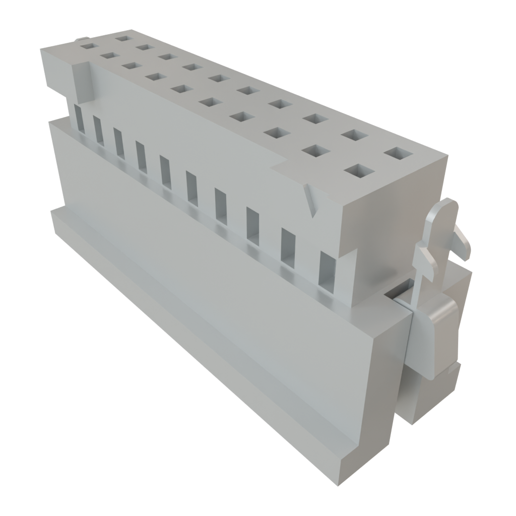 Samtec-ISD2-10-D-M Carcaza de cables discretos de conector Conn Housing RCP 20 POS 2mm Crimp ST Cable Mount Black Tube