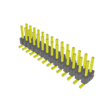 Conn Unshrouded Header HDR 28 POS 2.54mm Solder ST Top Entry SMD Tube