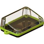 Black Polycarbonate Flange Mount Sloped Waterproof Pendant Enclosure with Looped Neon Green Seal <h4><strong>CALIFORNIA PROPOSITION</strong> ⚠️<strong>65 WARNING</strong>⚠️</h4>