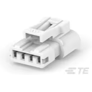 TE Connectivity-2321918-4 Connector Discrete Wire Housing Conn Housing PL 4 POS 2.5mm Crimp ST Cable Mount Natural