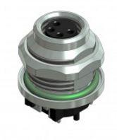 CONEC-42-01247 Steckverbinder, rund Conn M8 Circular SKT 4 POS Solder ST Thru-Hole 4 Terminal 1 Port Bulk