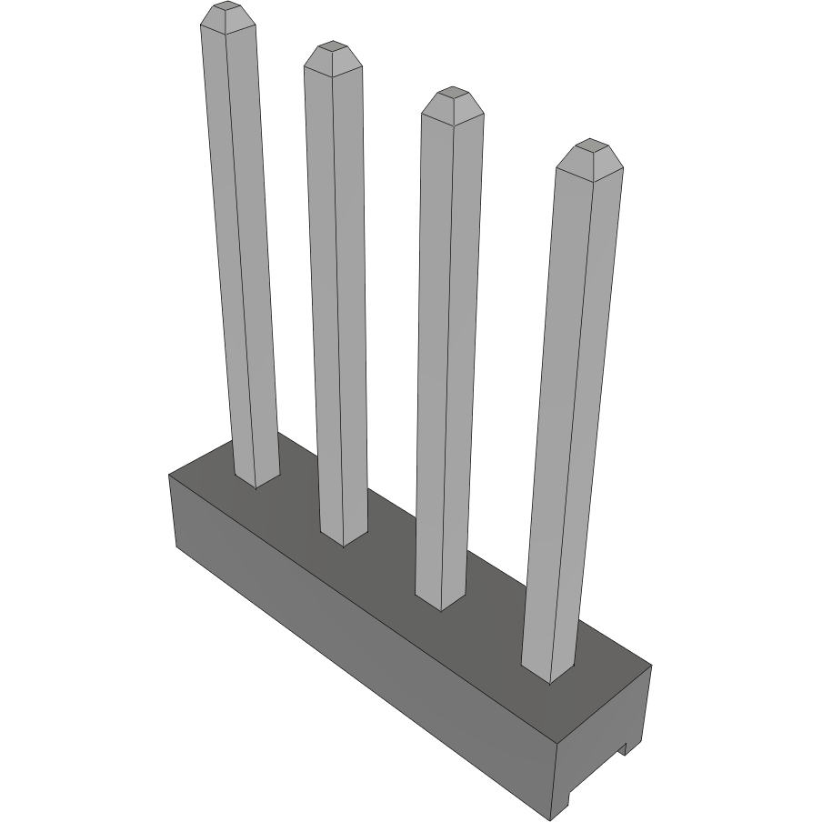 Samtec-MTMM-104-06-T-S-300 Connector Headers and PCB Receptacles Conn Unshrouded Header HDR 4 POS 2mm Solder ST Top Entry Thru-Hole Bulk