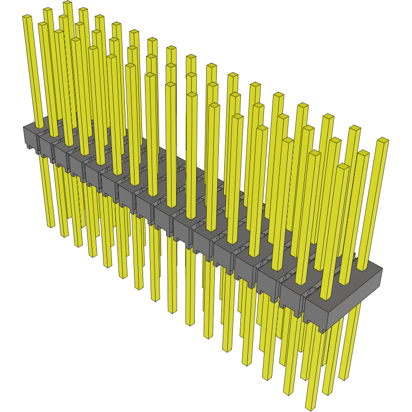 Samtec-MTSW-116-12-S-T-500 Steckverbinderleisten und Leiterplattenbuchsen Conn Unshrouded Header HDR 48 POS 2.54mm Solder ST Top Entry Thru-Hole Bulk
