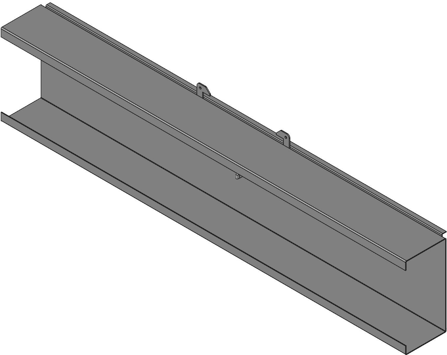 Hammond Manufacturing-1485F60 Verdrahtungskanäle Wiring Ducts Solid Wall Rectangular with Cover Steel Gray