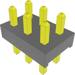 Conn Unshrouded Header HDR 6 POS 2mm Solder ST Top Entry Thru-Hole Bulk