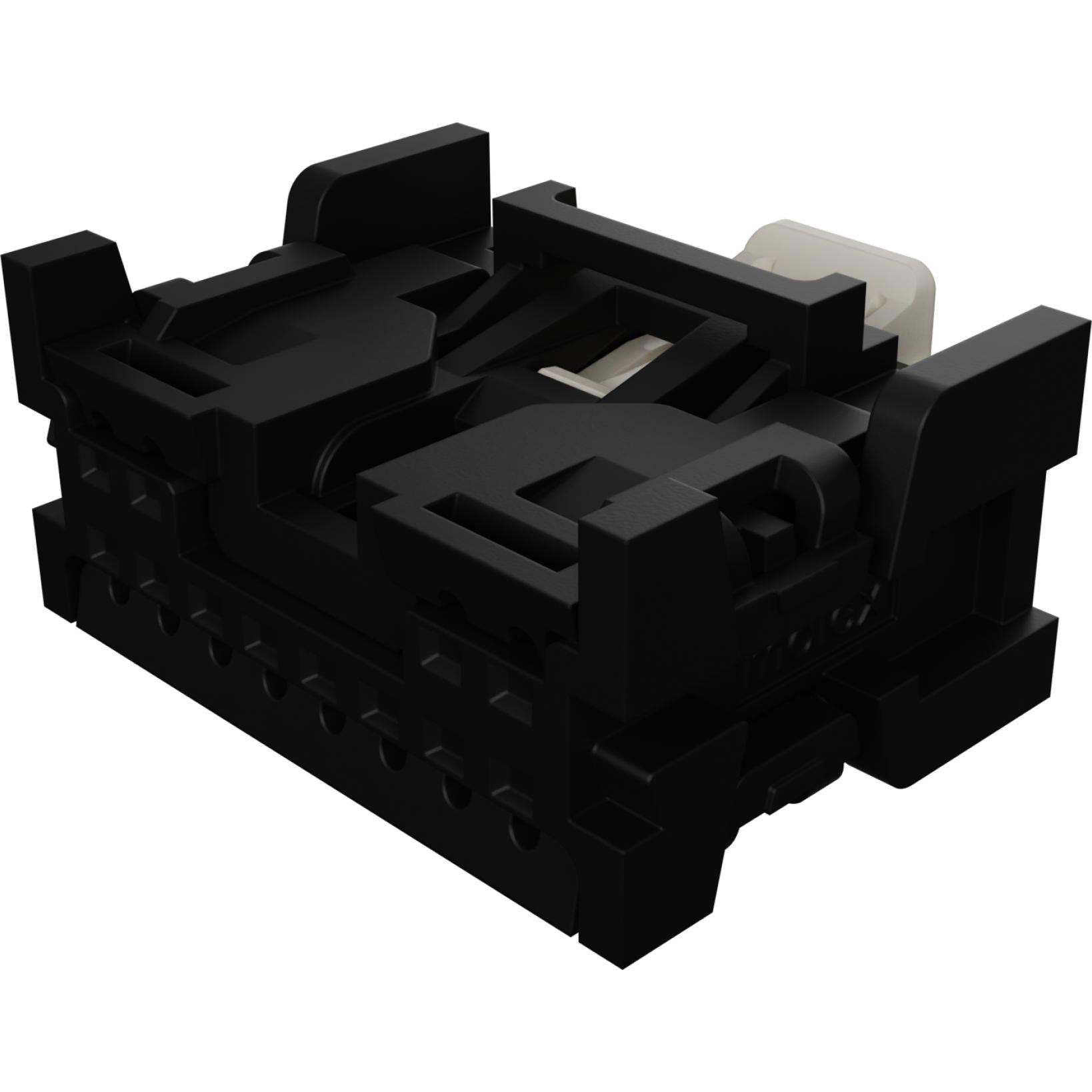 Molex-0348245124 Einzeladersteckverbinder, Gehäuse Conn Housing RCP 12 POS 2mm Crimp ST Cable Mount Black Bag