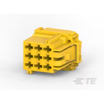 Conn Housing RCP 9 POS 5mm Crimp ST Cable Mount Yellow Box