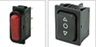 Marquardt Switches-1835.3119 Switch Rocker Switch Rocker ON OFF DPST Quick Connect Rocker 16A 125VAC 248.57VA