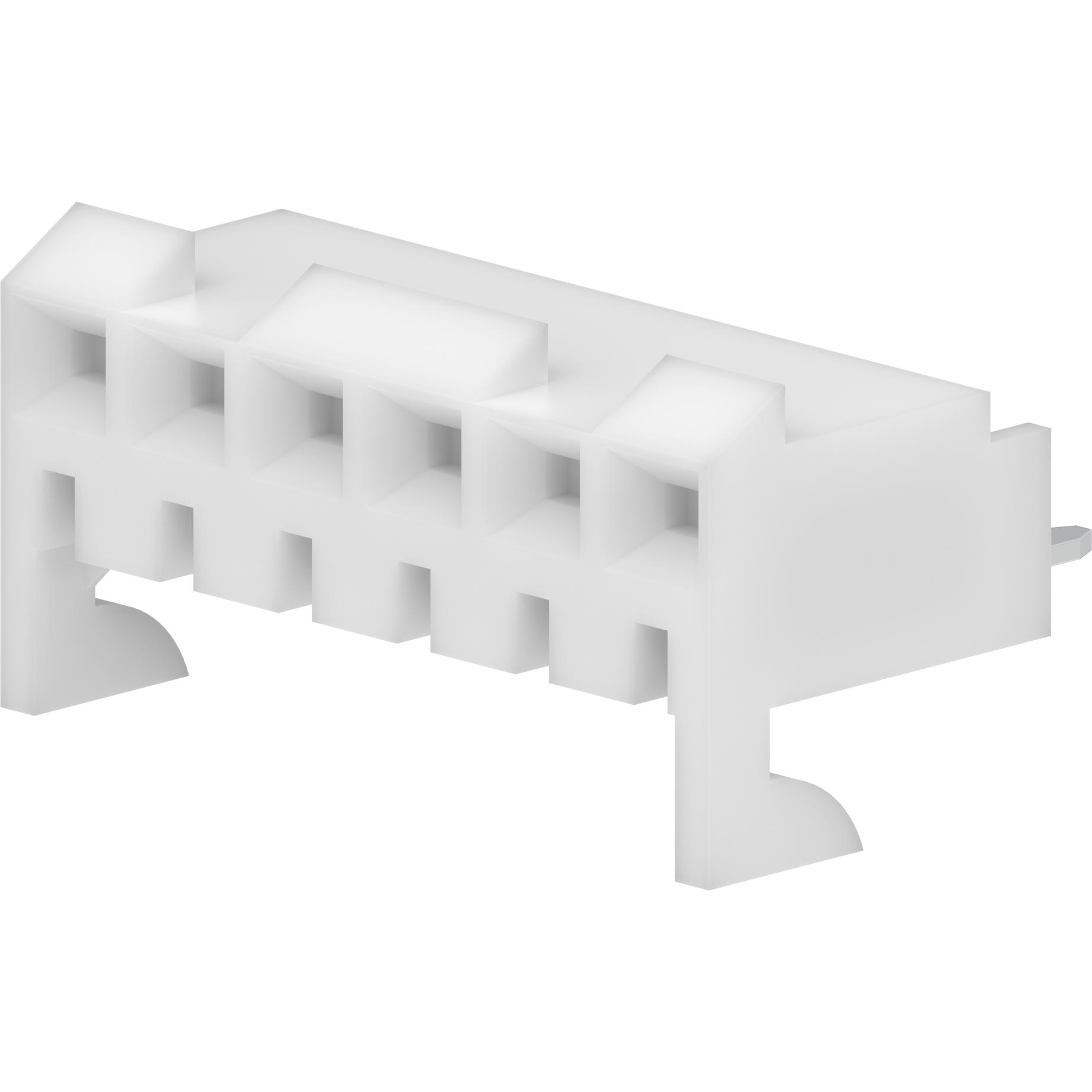 Molex-09-48-3066 Steckverbinderleisten und Leiterplattenbuchsen Conn Socket Strip RCP 6Power POS 3.96mm Solder ST Top Entry Thru-Hole KK 396 Tray