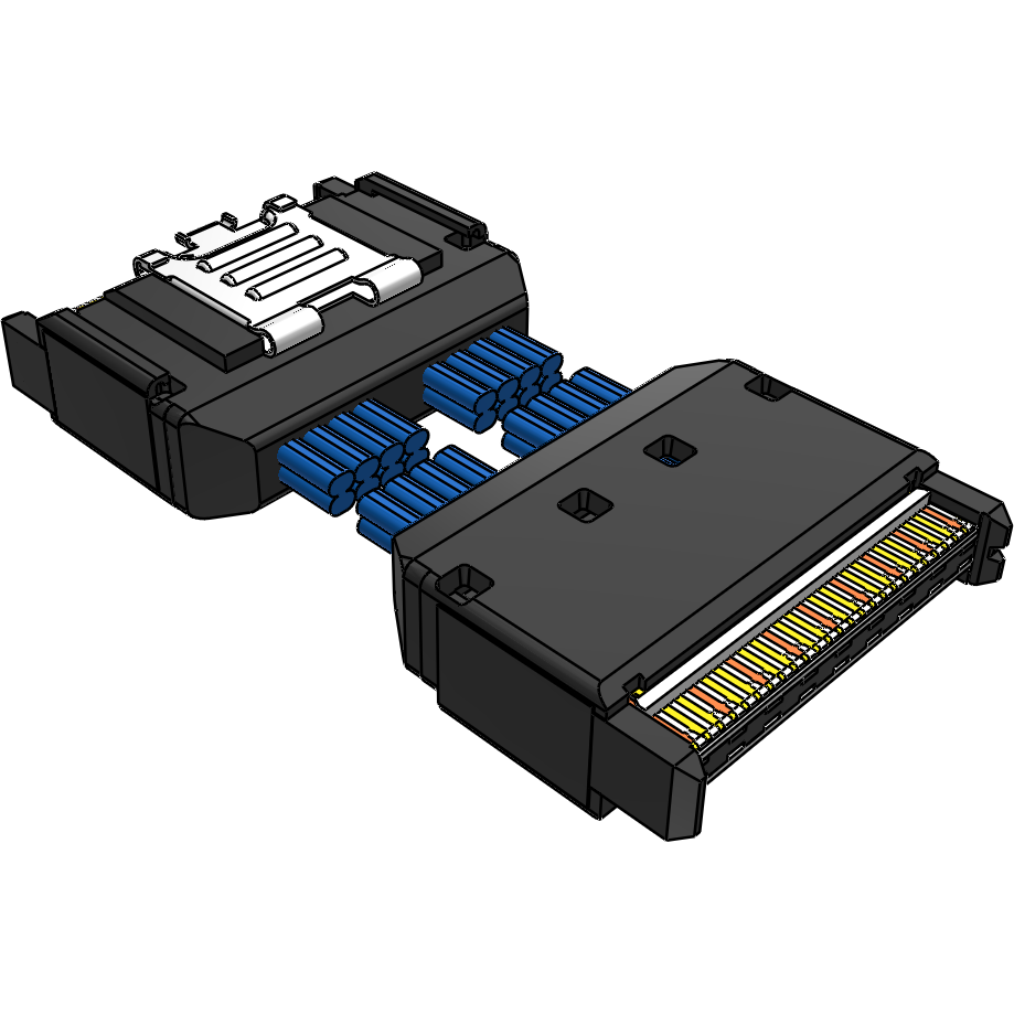 Samtec-ARC6-16-06.0-LU-LD-2-1 Kabelbaugruppen Koaxial Cable Assembly Twinax 0.152m 34AWG Board to Board to Board to Board PL-PL AcceleRate® Bag