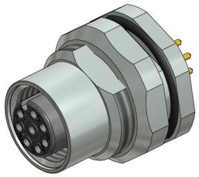 CONEC Elektronische Bauelemente GmbH-43-01028 Connector Circular Conn Circular SKT 8 POS Solder ST Thru-Hole 8 Terminal 1 Port