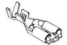Molex-57990-9710 Steckverbinderanschlüsse Quick Disconnect Terminal 20-26AWG Brass F 17.2mm Tin MP-Lock™ Reel