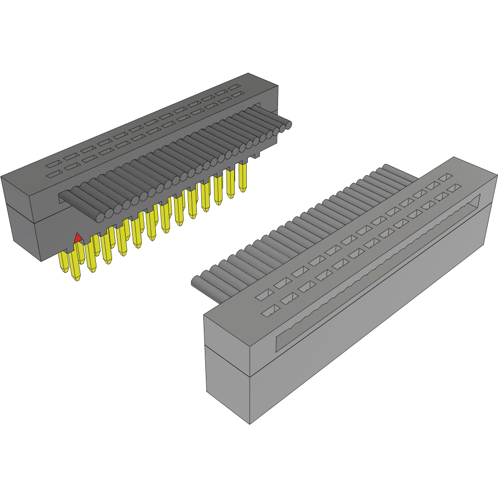 Samtec-FMTP-13-T-08.77-01-N Assemblage de câble plat/ruban Cable Assembly 0.222m 30AWG 0.64mm 26 to 26 POS IDC Connector to IDC Connector F-M TIGER EYE™ Clamshell