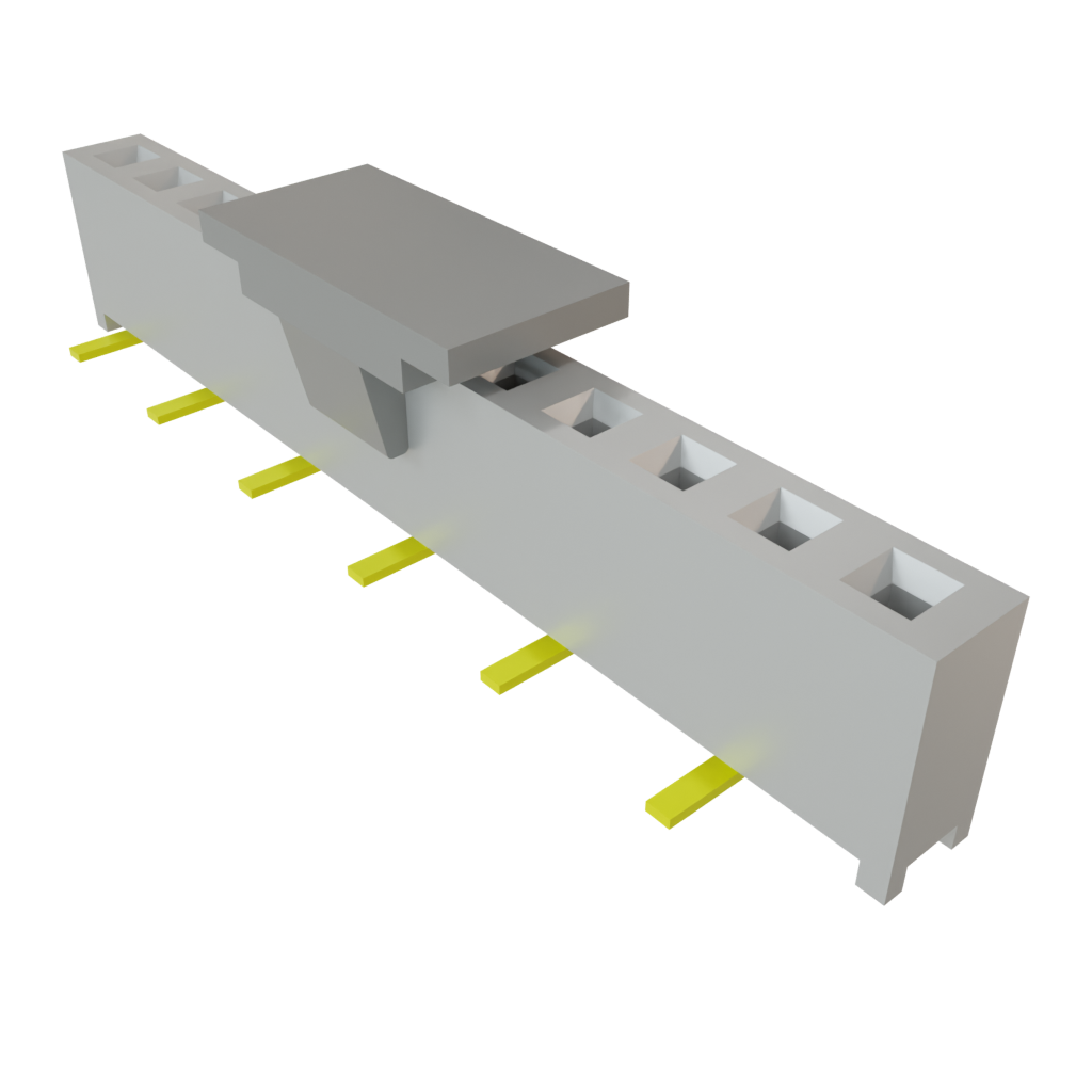 Samtec-MMS-112-02-L-SV-P-TR 连接器插头及 PCB 插座 Conn Socket Strip SKT 12 POS 2mm Solder ST Top Entry SMD T/R
