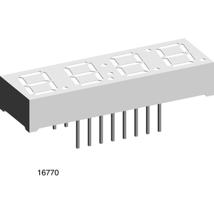 Vishay-TDCG1060M LED-Anzeigen, segmentiert Display Segmented Panel 4DIGIT 35LED Green CC 16-Pin DIP Module