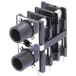 Conn Mono Jack F 2/2 POS Solder RA Thru-Hole 9 Terminal 2 Port