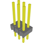 Conn Unshrouded Header HDR 6 POS 2.54mm Solder ST Thru-Hole Bulk