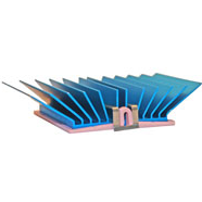 Advanced Thermal Solutions-ATS-X50330P-C1-R0 Disipador de calor Heat Sink Passive BGA Angle SMD Aluminum 2.7°C/W Blue Anodized