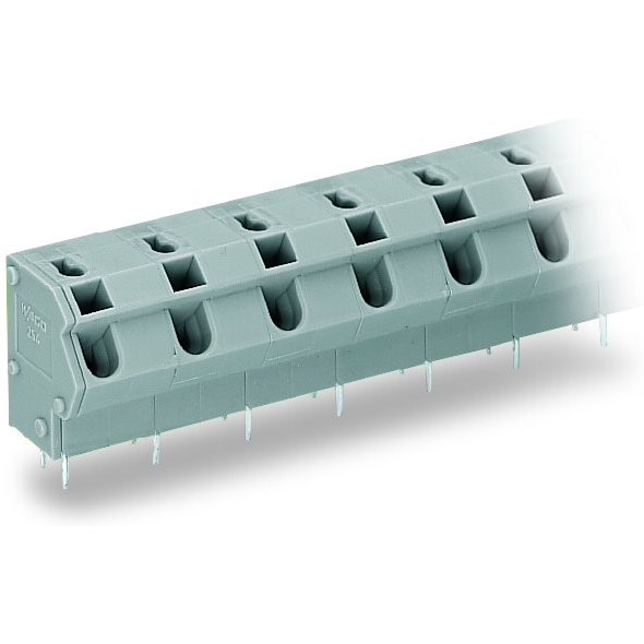 WAGO-254-656 连接器接线板 Conn PCB Terminal Block F 6 POS 10mm/10.16mm Solder ST Thru-Hole 24A Box