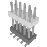 Conn Board Stacker HDR 10 POS 2.54mm Solder ST Top Entry SMD Tube