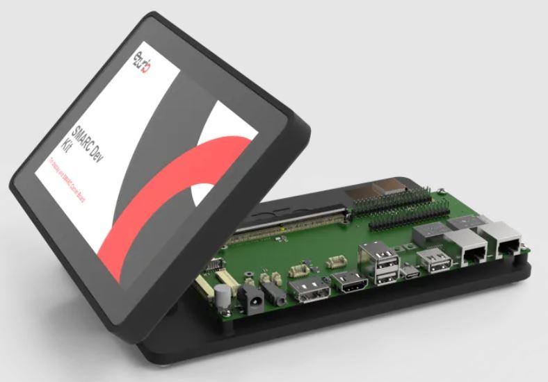 Ezurio-EZSMI-935-0216-00158-2-K2 Eingebettete Systementwicklungsboards und -kits NITROGEN93 SMARC System on Module - SOM Evaluation Kit 250MHz/1700MHz CPU 2GB RAM 16GB eMMC Android/Buildroot Linux/Debian/FreeRTOS/QNX/Yocto Linux