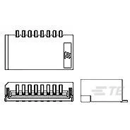 TE Connectivity-2-84981-4 Connector FFC-FPC Conn FFC Connector SKT 24 POS 1mm Solder RA SMD Tape