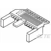 TE Connectivity-102537-8 Connector Accessories Connector Accessories Cover Straight Thermoplastic Black