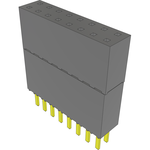 Conn Elevated Socket SKT 16 POS 2.54mm Solder ST Top Entry Thru-Hole Tube