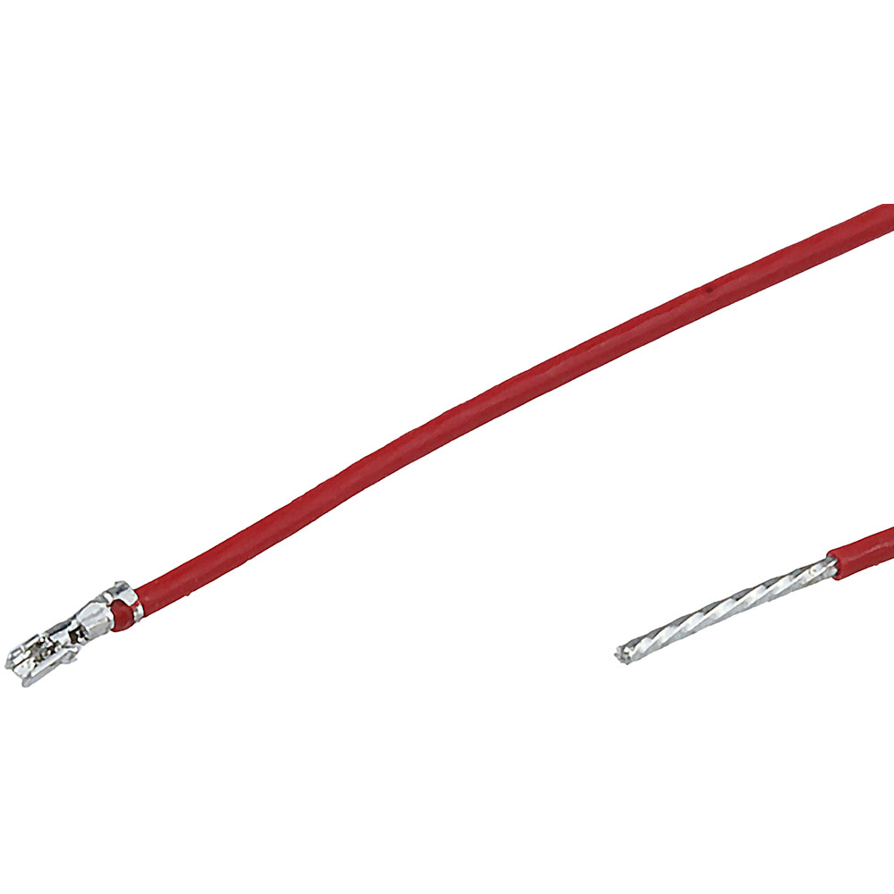 Molex-2196732125 Cable Assembly Other Pre-Crimped Lead Female to Pigtail, Tin (Sn) Plating, 450.00mm Length, 28 AWG, Red