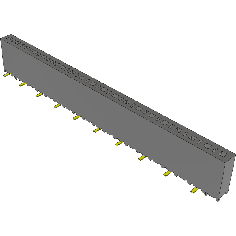Samtec-SSM-120-L-SV-LC Steckverbinderleisten und Leiterplattenbuchsen Conn Socket Strip SKT 20 POS 2.54mm Solder ST Top Entry SMD Tube