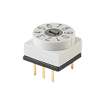 Switch DIP N.O./N.C. SP10T 10 Recessed Slotted 0.15A 42VDC PC Pins 2.54mm Thru-Hole Tube