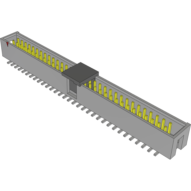 Samtec-HTST-132-01-S-DV-P Steckverbinderleisten und Leiterplattenbuchsen Conn Shrouded Header (4 Sides) HDR 64 POS 2.54mm Solder ST Top Entry SMD Tube