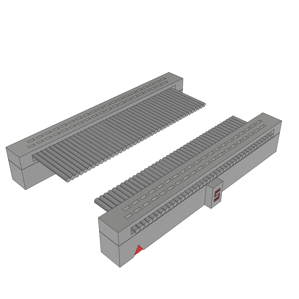 Samtec-FFSD-20-D-08.00-01-N-RN1 Flachband Kabelbaugruppen Cable Assembly 0.203m 30AWG 1.27mm 40 to 40POS IDC Connector to IDC Connector F-F TIGER EYE™ Bulk