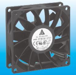 Delta Electronics-FFB0812HH Souffleurs et ventilateurs DC Fan Axial Ball Bearing 12V 7V to 13.2V 47.22CFM 41.7dB 80 X 80 X 25.4mm