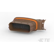 TE Connectivity-6-1718323-1 Connector Discrete Wire Housing Conn Housing PL 39 POS 5mm Crimp RA Cable Mount Brown Package