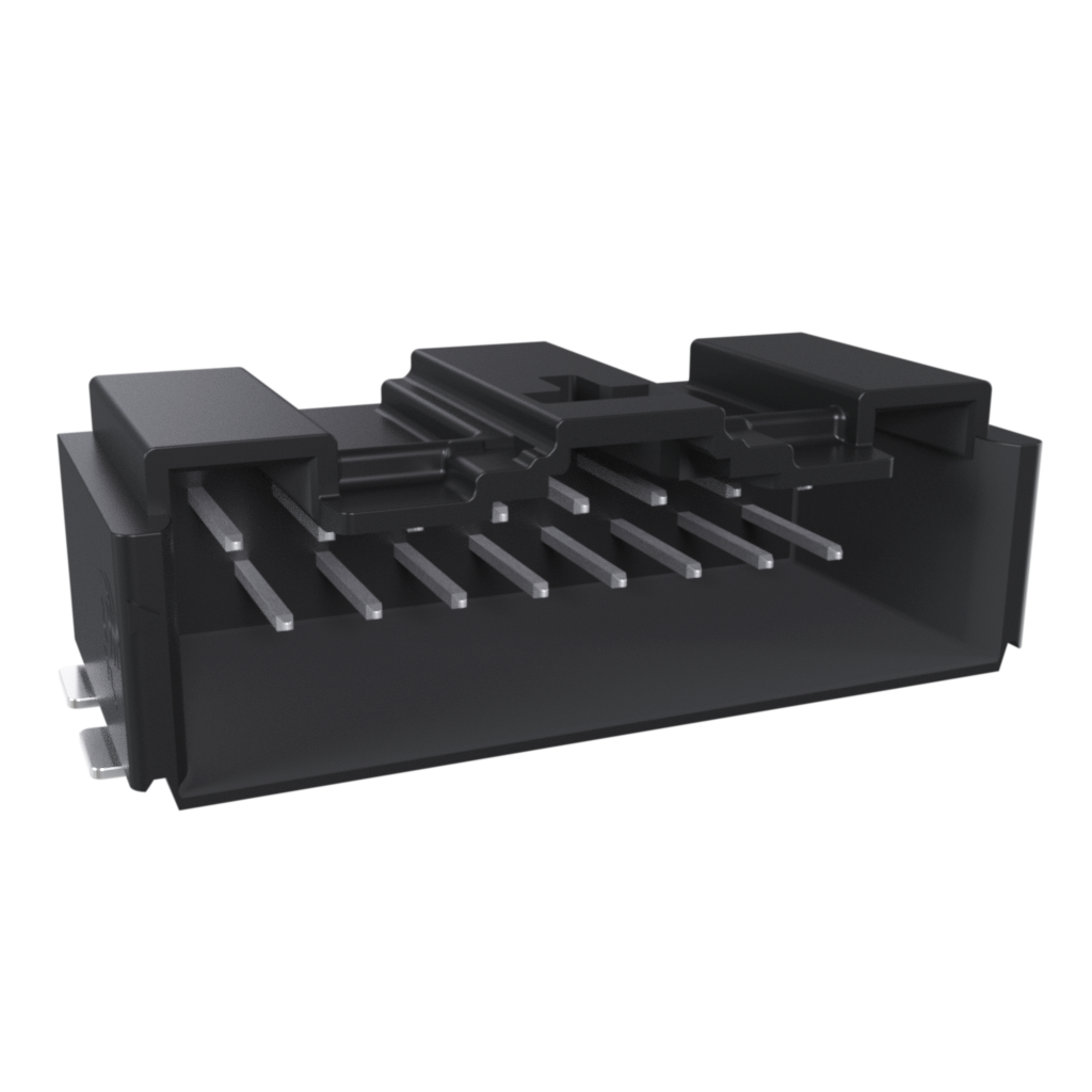 Amphenol Communications Solutions-10142344-116KLF Cabezales del conector y receptáculos PCB Minitek MicroSpace™ 1.27mm Crimp-to-Wire Connector Platform, Wire to Board Connector, Horizontal, Header, surface mount, 16 Position