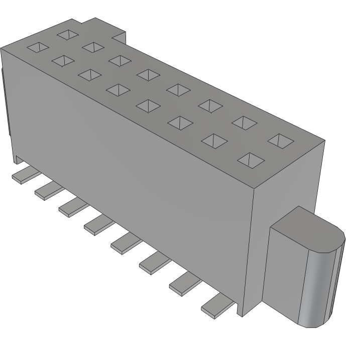 Samtec-SFM-108-02-S-D Steckverbinderleisten und Leiterplattenbuchsen Conn Socket Strip SKT 16 POS 1.27mm Solder ST SMD TIGER EYE™ Tube