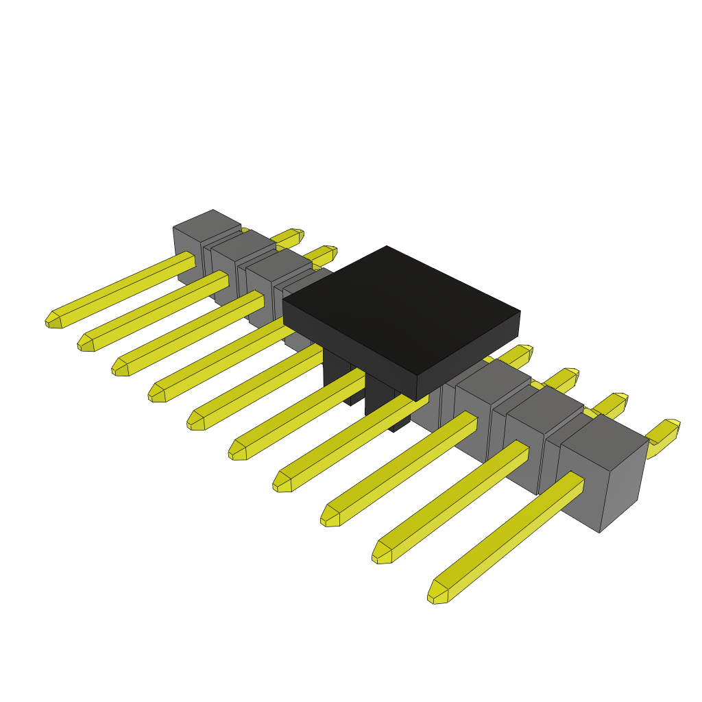 Samtec-TSM-110-02-T-SH-P Steckverbinderleisten und Leiterplattenbuchsen Conn Unshrouded Header HDR 10 POS 2.54mm Solder RA Side Entry SMD Tube