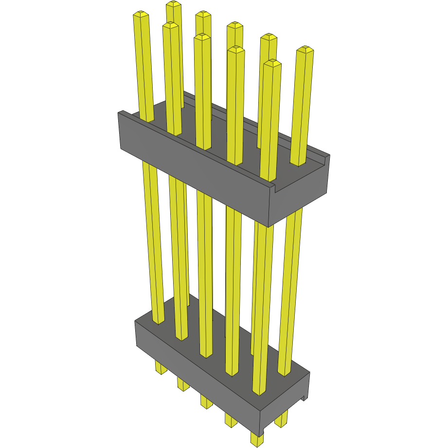 Samtec-DW-05-20-T-D-770 Steckverbinderleisten und Leiterplattenbuchsen Conn Board Stacker HDR 10 POS 2.54mm Solder ST Top Entry Thru-Hole Bulk
