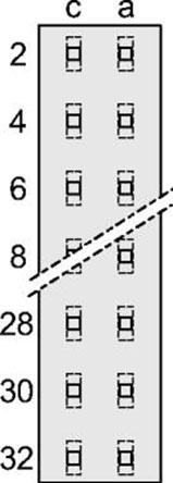 Schroff GmbH-69001698 Backplane connettore FEMALE CONNECTOR SOLDER EYE, LENGTH 5.5 MM