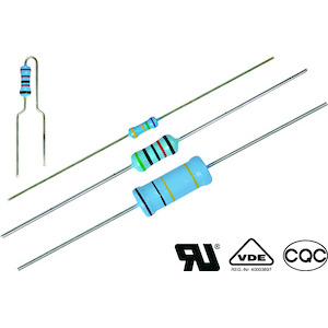 Vishay-VR25000006204JR500 Widerstand, fest, Einzeldurchsteckloch Res Metal Glaze 6.2M Ohm 5% 0.25W(1/4W) ±200ppm/°C Conformal Coated AXL Automotive AEC-Q200 T/R