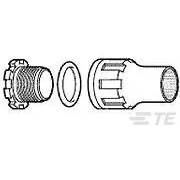 TE Connectivity-CES-5 Ajuste de calor Heat Shrink Cable Entry Seal ST Nylon/Polyolefin Black