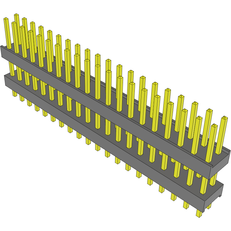Samtec-DW-20-09-G-D-375 Steckverbinderleisten und Leiterplattenbuchsen Conn Board Stacker HDR 40 POS 2.54mm Solder ST Top Entry Thru-Hole Bulk