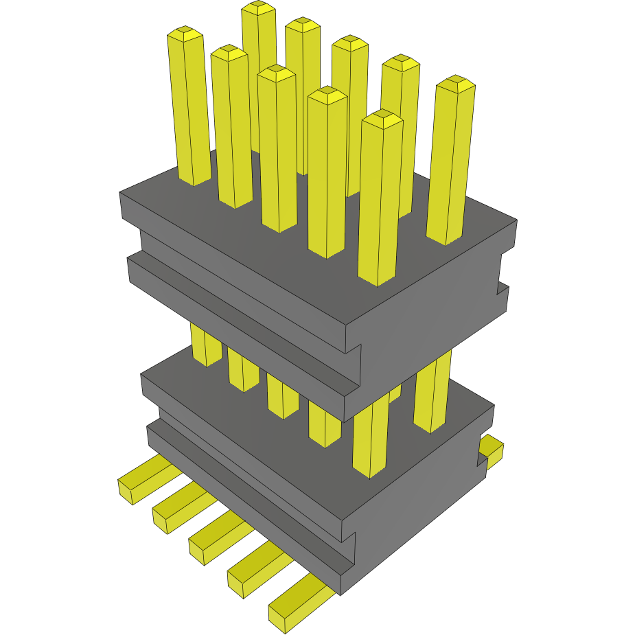 Samtec-AW-05-03-G-D-185-080 Piastre connettori e prese PCB Conn Board Stacker HDR 10 POS 0.8mm Solder ST SMD Tube